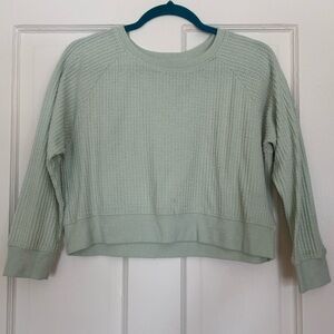 Waffle Texture Crop Sweater Size 12-14